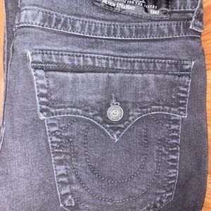 Dark grey true religion jeans